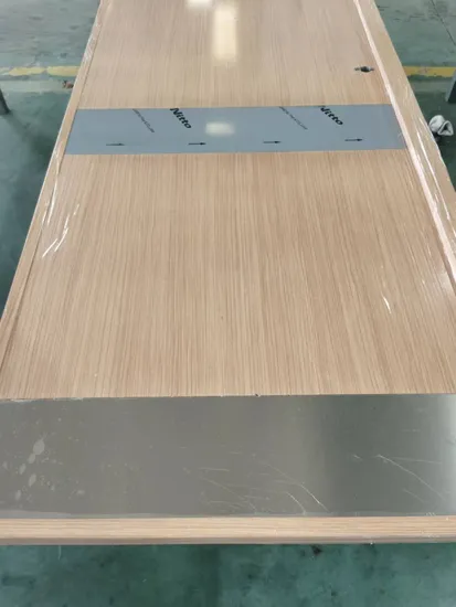 UL リスト 120 分天然ベニヤ仕上げソリッドコアフラッシュ木製カラー防火ドア